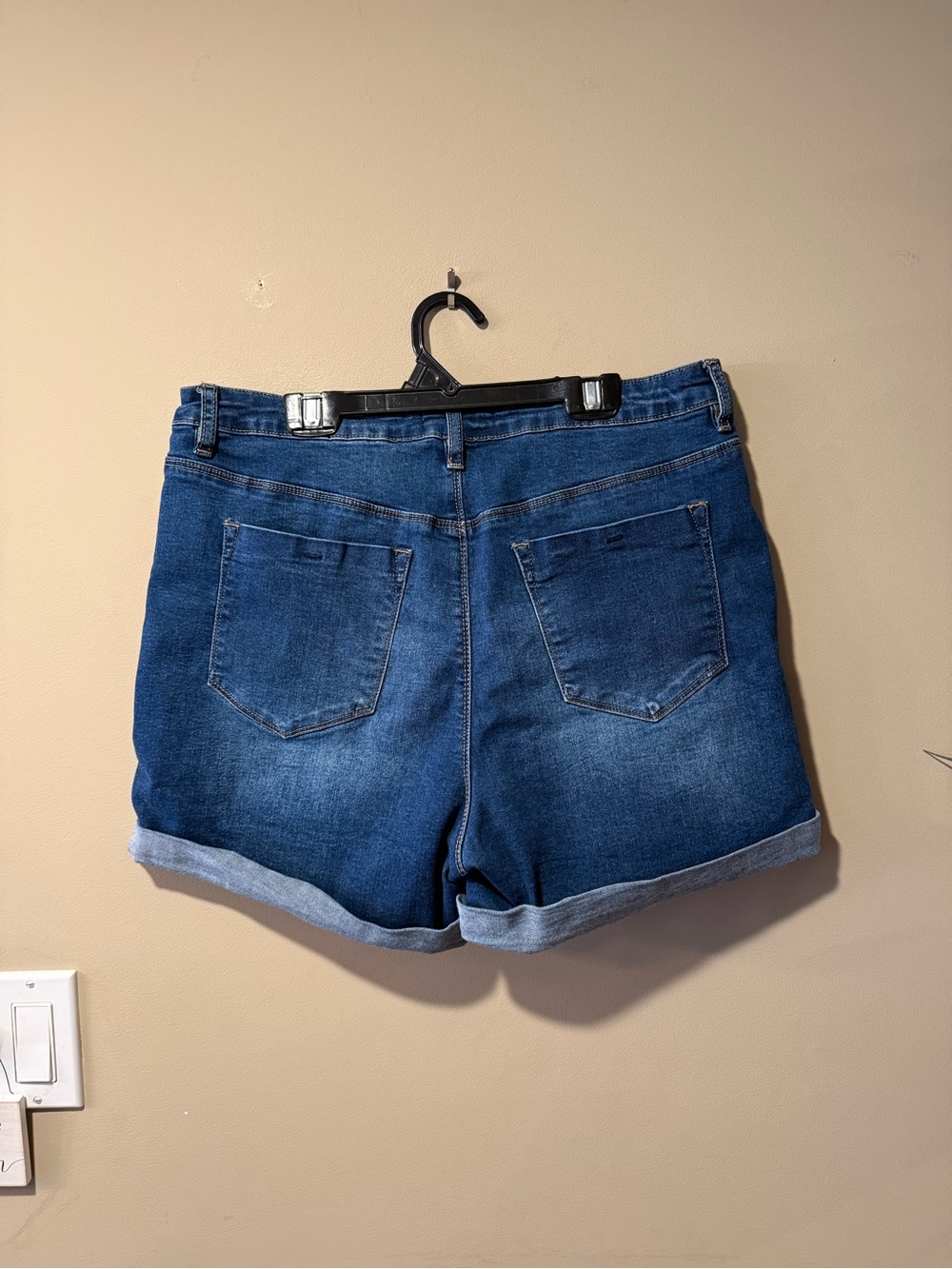 YMI High Rise Button-Fly Denim Shorts - Picture 6 of 9